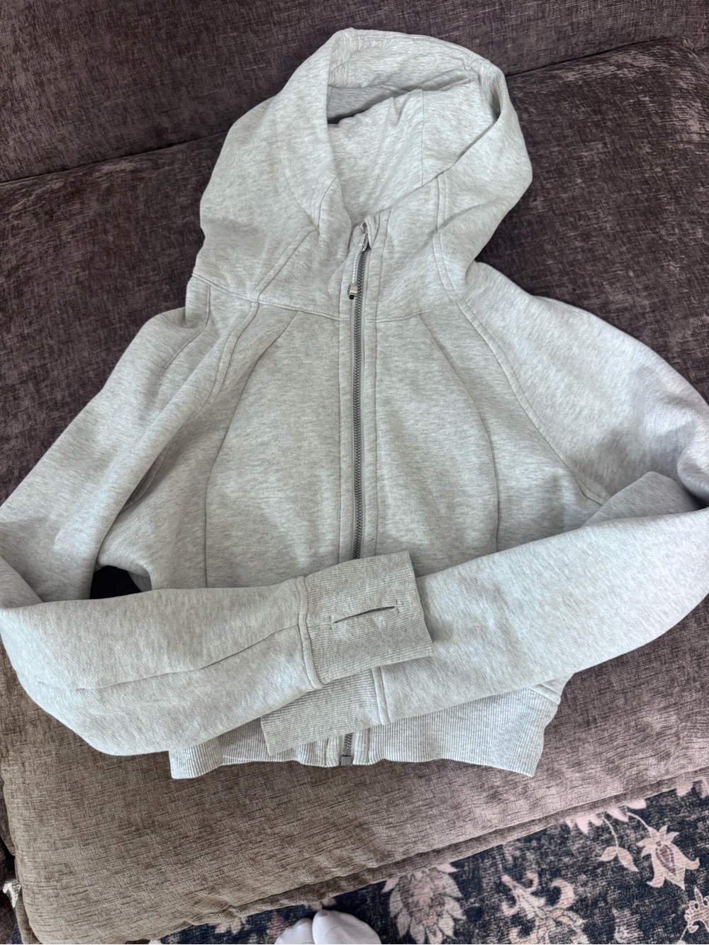 lululemon athletica cropped scuba size 6